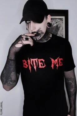 Bite Me T-shirt -Vampirefreaks Sale Store bite me t shirt graphic t shirt 769132