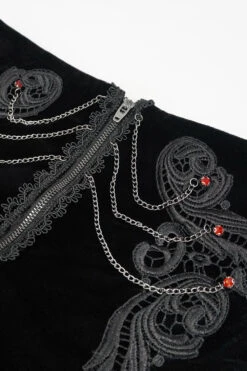 Black Blood Velvet High Waisted Shorts -Vampirefreaks Sale Store black blood velvet high waisted shorts womens bottoms 542663