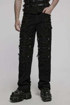 Spineshred Distressed Cargo Pants -Vampirefreaks Sale Store black cargo pants 2d1a3020 64f7 43ba bfc8 aaaddf59ea74