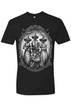 Black Cat Coven T-shirt -Vampirefreaks Sale Store black cat coven t shirt graphic t shirt 361508