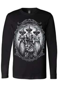 Black Cat Coven T-shirt -Vampirefreaks Sale Store black cat coven t shirt graphic t shirt 965645