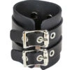 Nocturnal Buckled Cuff Bracelet [Genuine Leather]