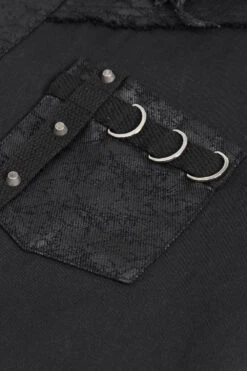 Black Death Denim Vest -Vampirefreaks Sale Store black death denim vest mens tops 667634