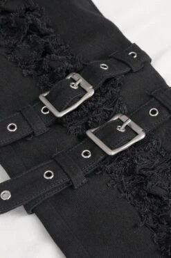 Black Death Distressed Pants -Vampirefreaks Sale Store black death pants mens pants 437915