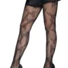 LEG AVENUE Black Fantasy Butterfly Tights