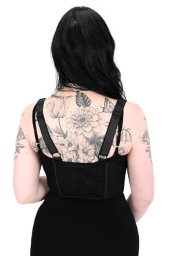 Fishnet Underbust Corset -Vampirefreaks Sale Store black fishnet corset