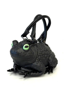 Black Toad Bag [Green Glow Eyes] -Vampirefreaks Sale Store black frog handbag