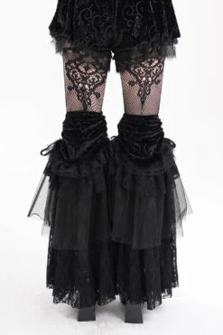 Weeping Widow Leg Warmers -Vampirefreaks Sale Store black goth leg warmers