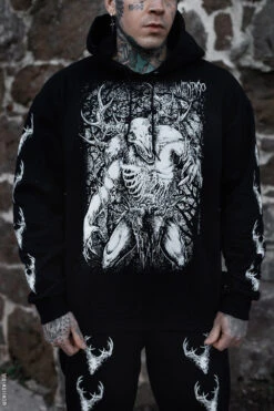 Wendigo Hoodie -Vampirefreaks Sale Store black gothic outfit