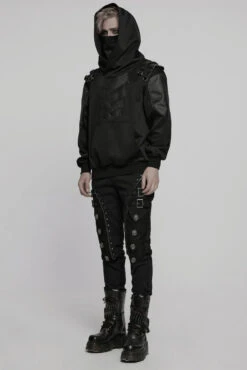 Darkcycle Techwear Hoodie -Vampirefreaks Sale Store black gothic techwear