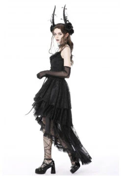Black Majesty Chiffon Skirt -Vampirefreaks Sale Store black majesty chiffon skirt skirts 443971