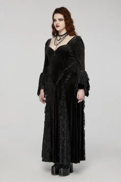 Black Majesty Vampire Goth Dress [Plus Size] -Vampirefreaks Sale Store black majesty vampire goth dress plus size dresses 306963