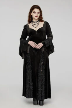 Black Majesty Vampire Goth Dress [Plus Size] -Vampirefreaks Sale Store black majesty vampire goth dress plus size dresses 350251