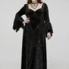 Black Majesty Vampire Goth Dress [Plus Size]
