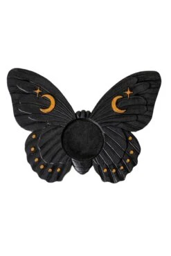 Black Moth Tealight Candle Holder