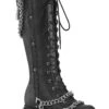 Black Parade Knee-High Boots [RENEGADE-215] -Vampirefreaks Sale Store black parade knee high boots renegade 215 womens shoes 493575
