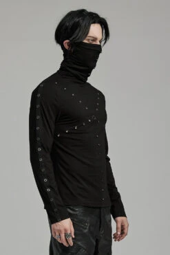 Masked Death Tactical Top -Vampirefreaks Sale Store black punk clothes