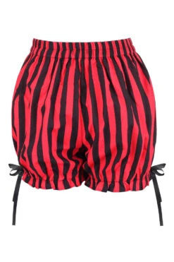 Striped Bloomers [Red/Black] -Vampirefreaks Sale Store black red stripe bloomers