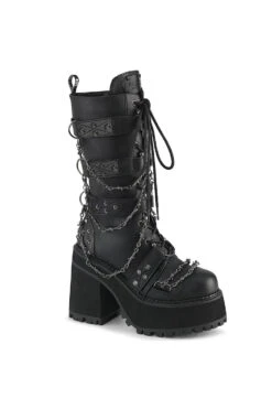 Black Sacraments Studded Punk Boots [ASSAULT-117]