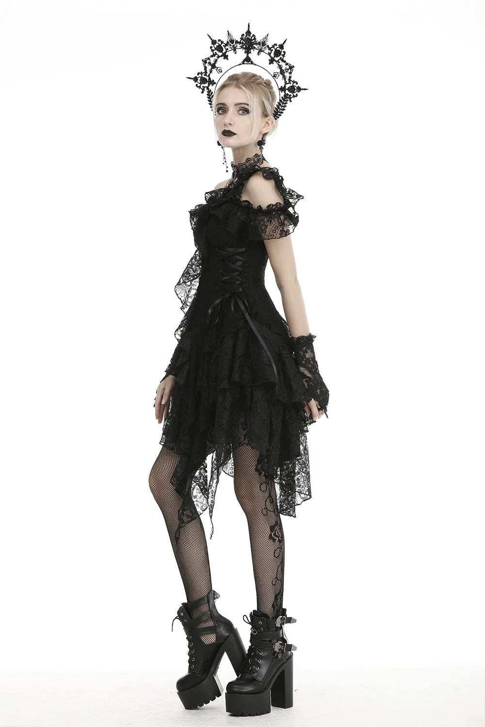 Black Saint Gothic Lace Dress 2 Black Saint Gothic Lace Dress - Image 2