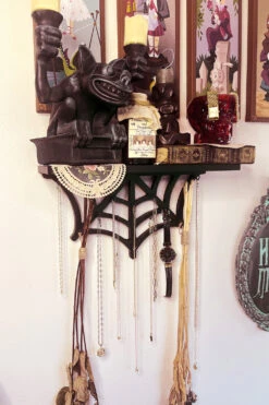 Spiderweb Jewelry Display Shelf -Vampirefreaks Sale Store black shelf