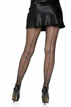 LEG AVENUE Black Soul Seamed Fishnet Tights 9 LEG AVENUE Black Soul Seamed Fishnet Tights -Vampirefreaks Sale Store black soul seamed fishnet tights socks stockings 278753