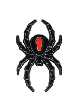 Black Widow Spider Enamel Pin