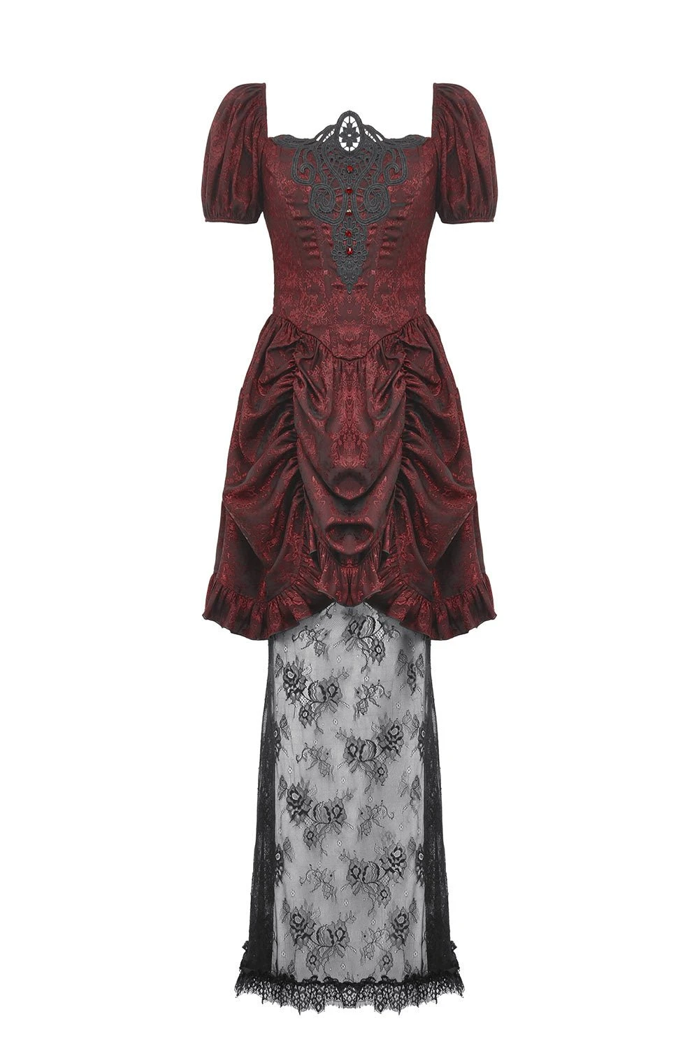 Blood Court Puffed Sleeve Gothic Dress 7 Blood Court Puffed Sleeve Gothic Dress - Image 7