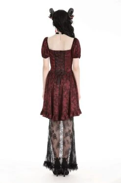 Blood Court Puffed Sleeve Gothic Dress 14 Blood Court Puffed Sleeve Gothic Dress -Vampirefreaks Sale Store blood court puffed sleeve gothic dress dresses 725676