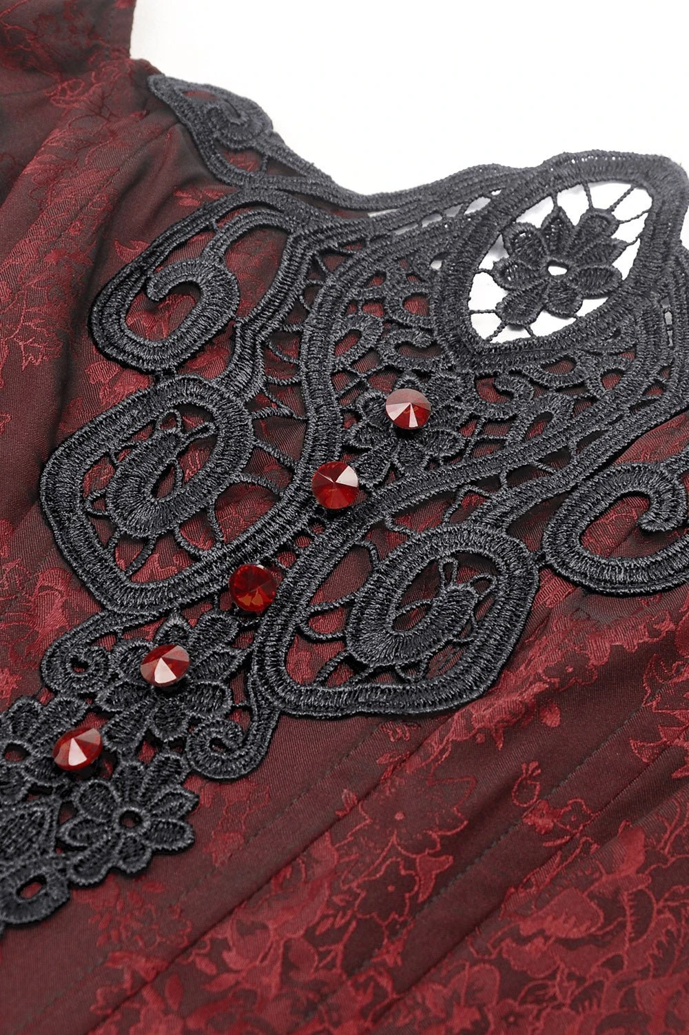 Blood Court Puffed Sleeve Gothic Dress 9 Blood Court Puffed Sleeve Gothic Dress - Image 9