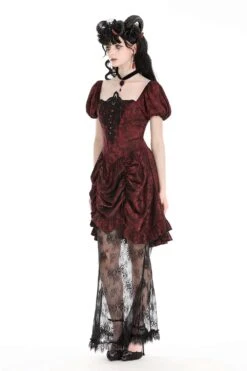 Blood Court Puffed Sleeve Gothic Dress 13 Blood Court Puffed Sleeve Gothic Dress -Vampirefreaks Sale Store blood court puffed sleeve gothic dress dresses 874409