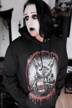 Bat Blood Snack Time Hoodie 28 Bat Blood Snack Time Hoodie -Vampirefreaks Sale Store blood halloween hoodie