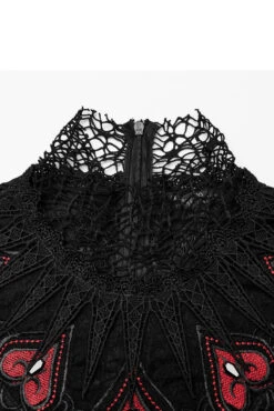 Blood Queen Maxi Dress [BLACK/RED] -Vampirefreaks Sale Store blood queen maxi dress blackred dresses 157088