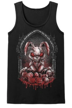 Bloody Bunny T-shirt -Vampirefreaks Sale Store bloody bunny mens tank top front