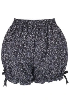Spiderweb Print Bloomers 5 Spiderweb Print Bloomers -Vampirefreaks Sale Store bloomer shorts