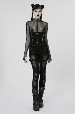 Bonecrusher Fishnet Pants -Vampirefreaks Sale Store bonecrusher fishnet pants womens bottoms 348168