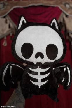 Bony Bat Plush Backpack -Vampirefreaks Sale Store bony bat plush backpack bags wallets 154177