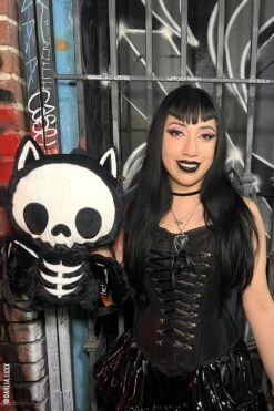 Bony Bat Plush Backpack -Vampirefreaks Sale Store bony bat plush backpack bags wallets 523051