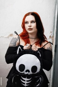 Bony Bat Plush Backpack -Vampirefreaks Sale Store bony bat plush backpack bags wallets 527284