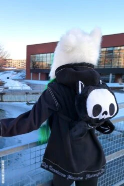 Bony Bat Plush Backpack -Vampirefreaks Sale Store bony bat plush backpack bags wallets 527888