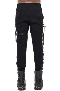 Born Villain Distressed Goth Pants -Vampirefreaks Sale Store born villain distressed goth pants mens pants 849518