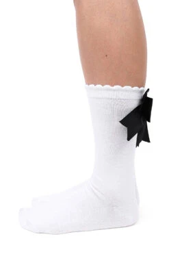 White Ribbon Socks -Vampirefreaks Sale Store bow socks
