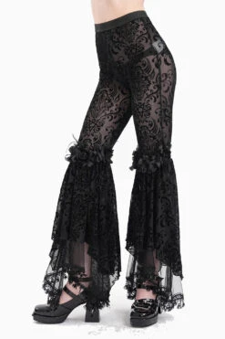 Briar Rose Gothic Bell Bottoms -Vampirefreaks Sale Store briar rose gothic bell bottoms womens bottoms 434504