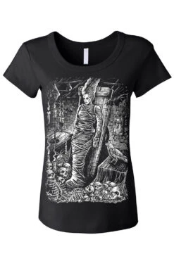 Bride Of Frankenstein T-shirt -Vampirefreaks Sale Store bride of frankenstein t shirt graphic t shirt 229901