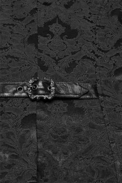 Castle Dracul Bat Hem Vest -Vampirefreaks Sale Store buckle gothic mens vest