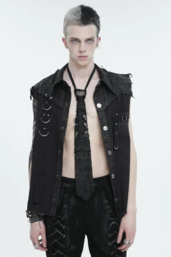 RIP Distressed Necktie -Vampirefreaks Sale Store buisness goth clothes