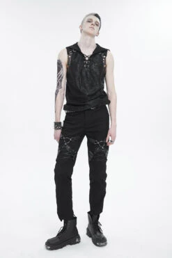 Burial Bound Harness Pants -Vampirefreaks Sale Store burial bound harness pants mens pants 652827