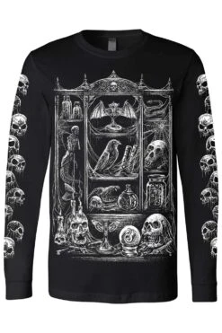 Cabinet Of Curiosities T-shirt -Vampirefreaks Sale Store cabinet of curiosities longsleeve tshirt catacomb sleeves