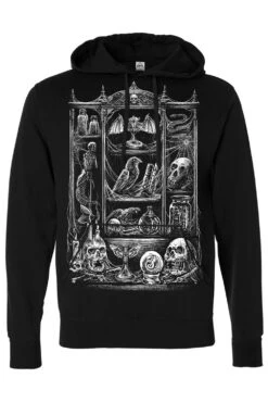 Cabinet Of Curiosities Hoodie -Vampirefreaks Sale Store cabinet of curiosities pullover hoodie