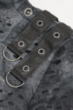 Cadaver Ripped Turtleneck Top -Vampirefreaks Sale Store cadaver ripped turtleneck top mens tops 464600